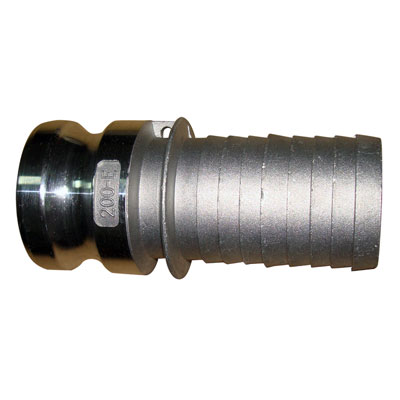 Férfi Camlock adapter és Hose Shank TÍPUS E