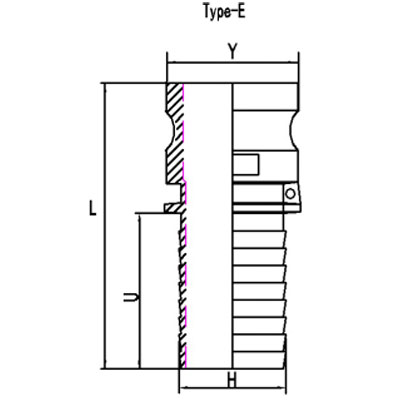 Male Camlock Adaptor and Hose Shank